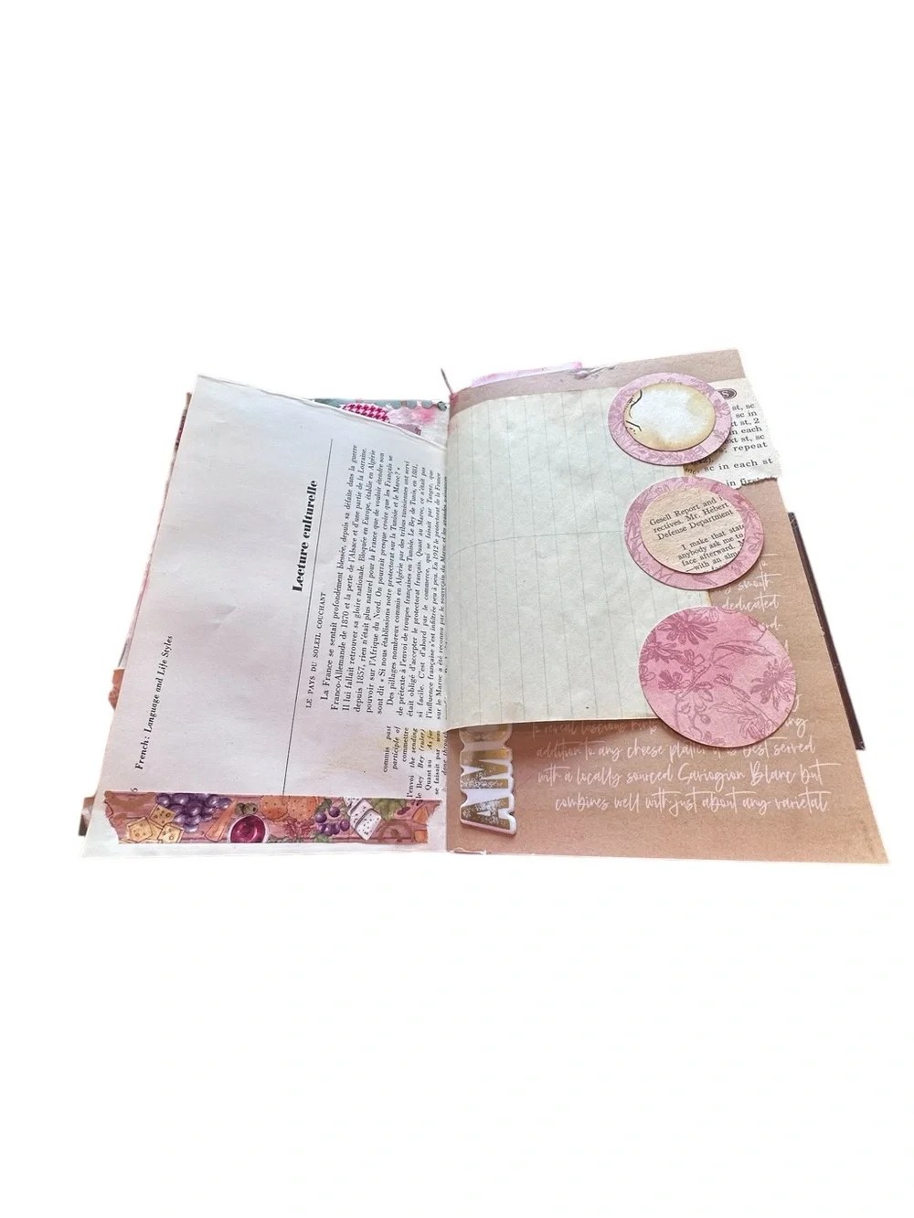 Handmade One of a Kind Junk Journal Vineyard Theme